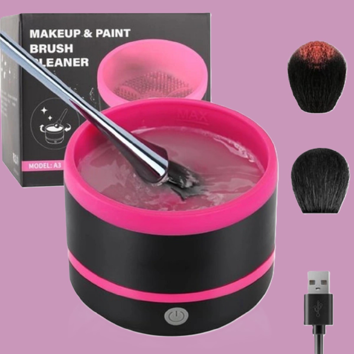 Efektívny  čistič štetcov na make-up